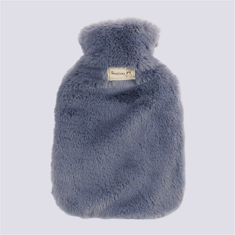 Gray fur water bottle