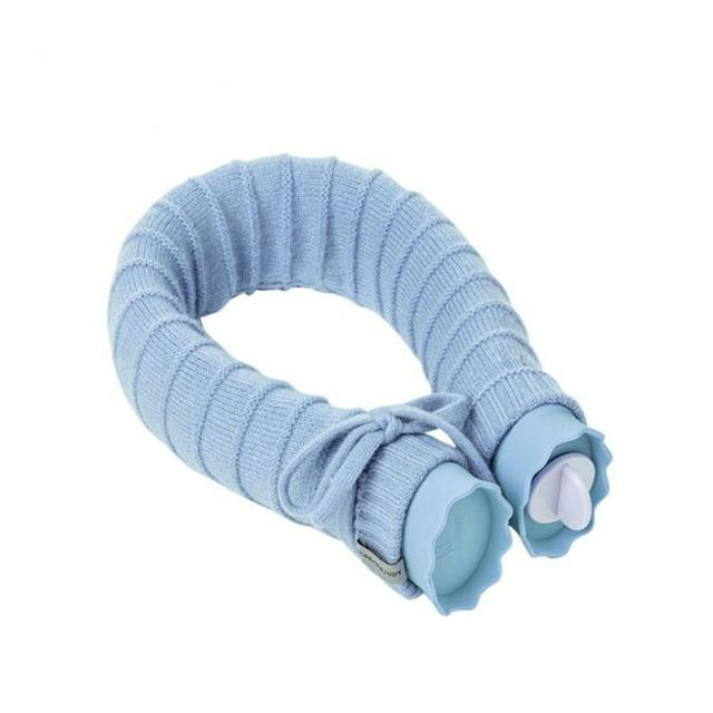 Bouillotte micro-onde cervicales bleue