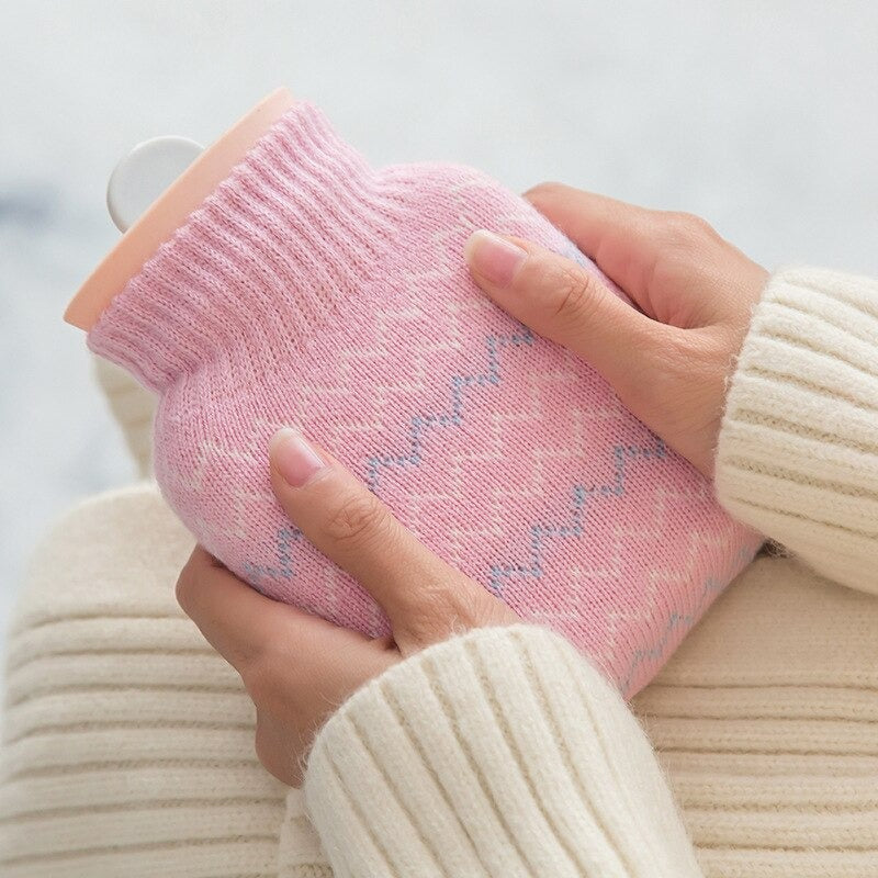 bouillotte-micro-onde-rose-tricotee