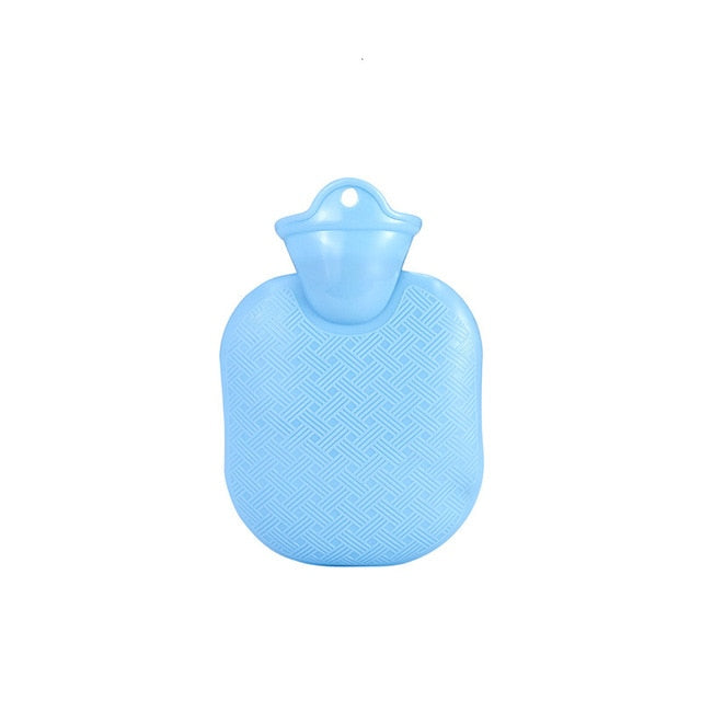 Bouillotte à eau silicone bleue