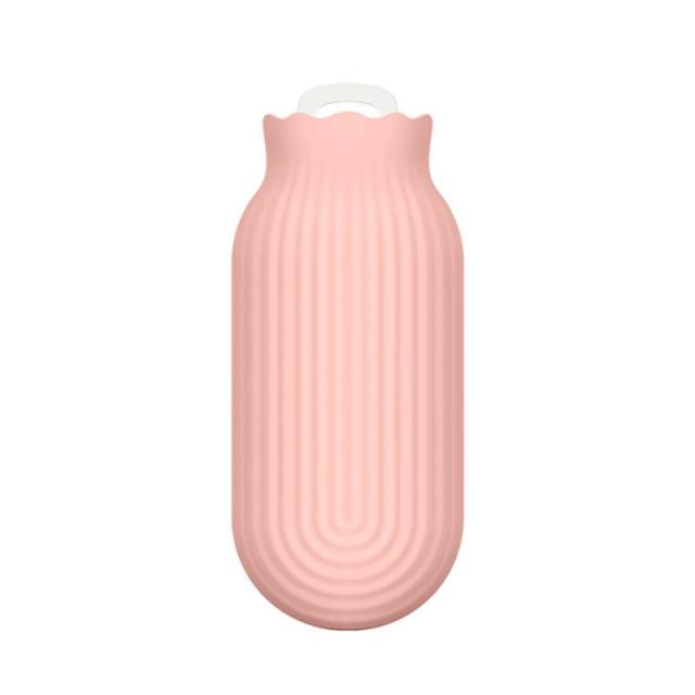 Pink hands hot water bottle
