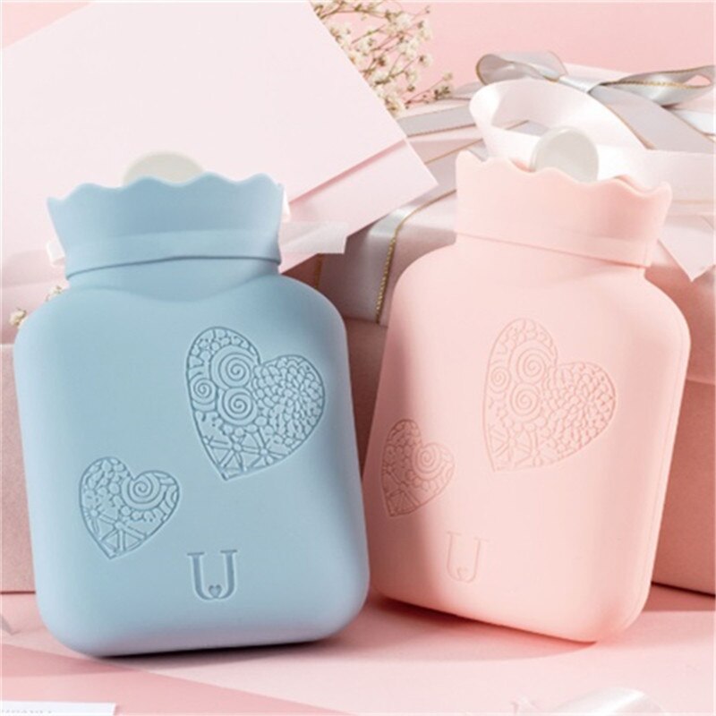 Blue baby microwave hot water bottle