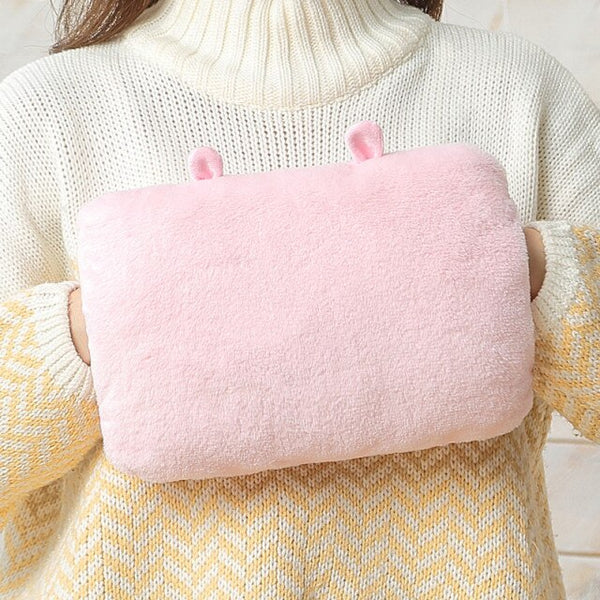Pink Plaid Electric Hot Water Bottle