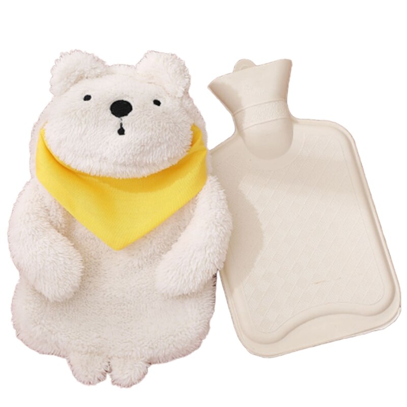 Polar bear plush hot water bottle