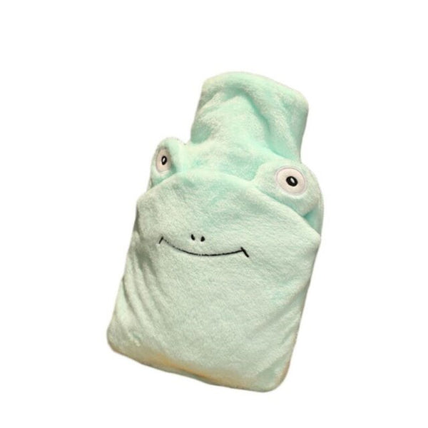 Bouillotte peluche caméléon