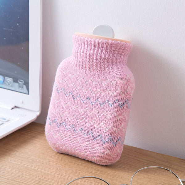 Pink microwave hot water bottle